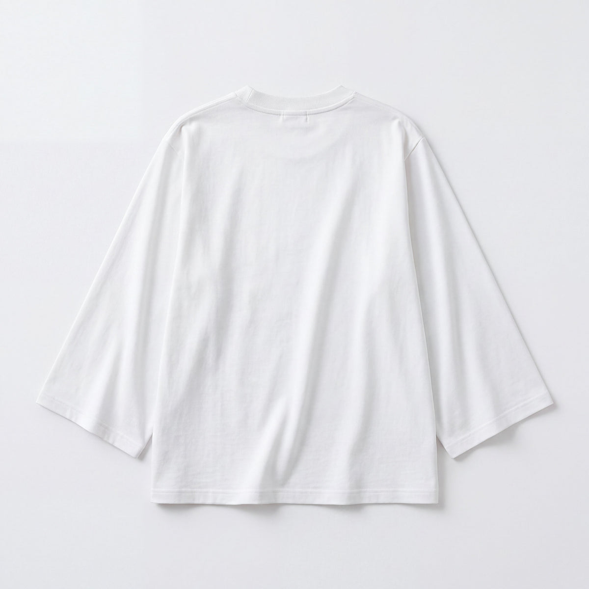 T-shirt Atleïs blanc à manches longues évasées, vue de dos